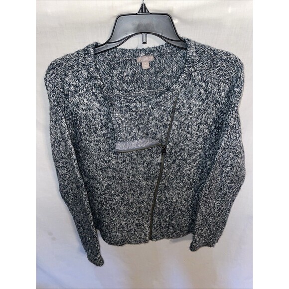 J. Jill Womens Pullover Sweater Size Medium Gray Mottled Going Out Party Comfort - Picture 1 of 12